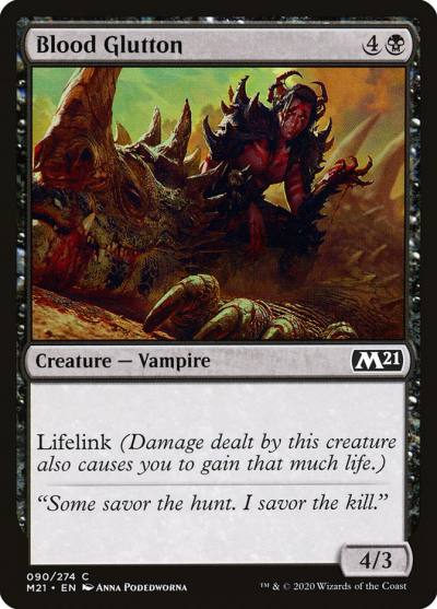 Blood Glutton 90 Core Set 2021 Magic card