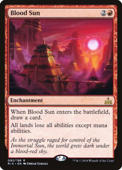 Blood Sun RIX-92 Rivals of Ixalan Magic card