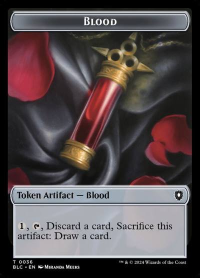 Blood TBLC-36 Bloomburrow Commander Tokens Magic card
