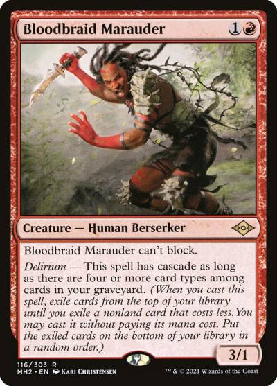 Bloodbraid Marauder MH2-116 Modern Horizons 2 Magic card