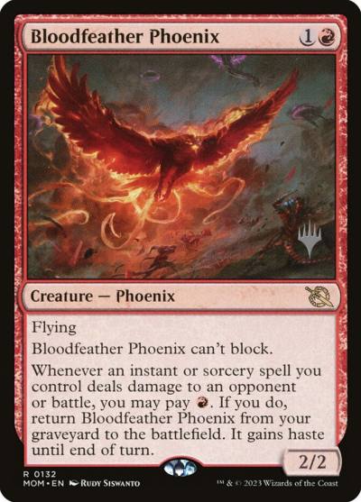 Bloodfeather Phoenix PMOM-132P March of the Machine Promos Magic card