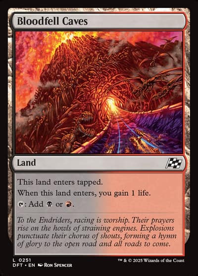 Bloodfell Caves DFT-251 Aetherdrift Magic card