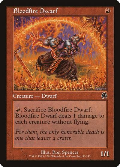 Bloodfire Dwarf APC-56 Apocalypse Magic card