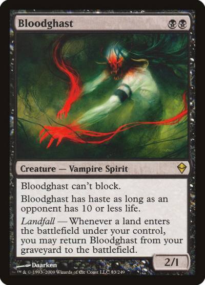 Bloodghast ZEN-83 Zendikar Magic card