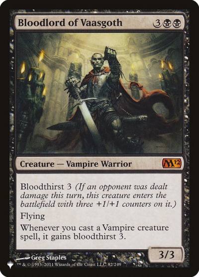 Bloodlord of Vaasgoth PLST-M12-82 The List Magic card