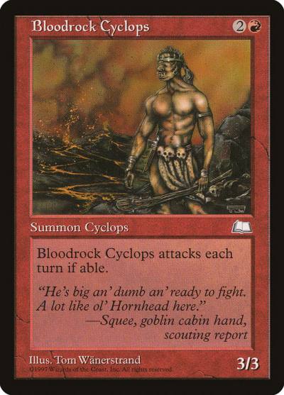 Bloodrock Cyclops WTH-90 Weatherlight Magic card