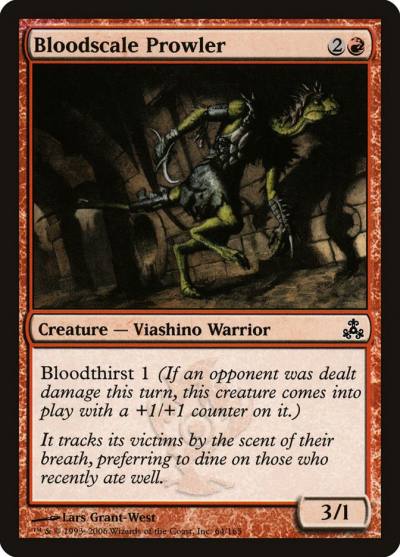 Bloodscale Prowler 64 Guildpact Magic card