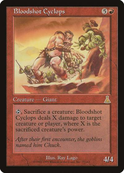 Bloodshot Cyclops UDS-77 Urza's Destiny Magic card