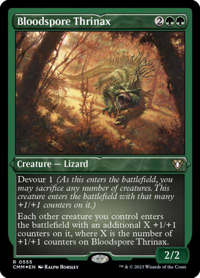 Bloodspore Thrinax CMM-555 Commander Masters Magic card