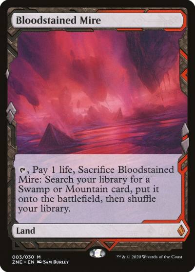 Bloodstained Mire ZNE-3 Zendikar Rising Expeditions Magic card
