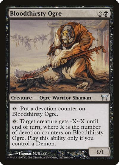 Bloodthirsty Ogre 104 Champions of Kamigawa Magic card