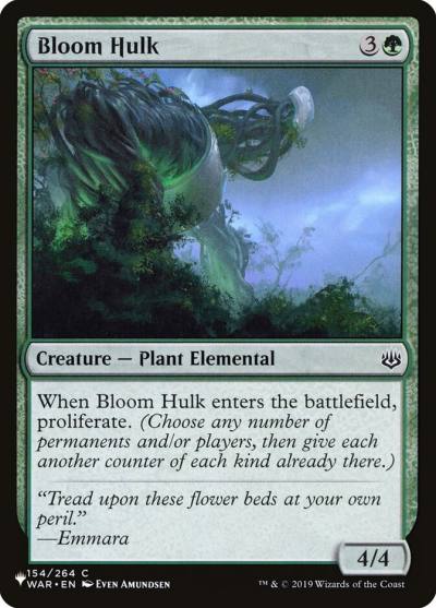 Bloom Hulk PLST-WAR-154 The List Magic card