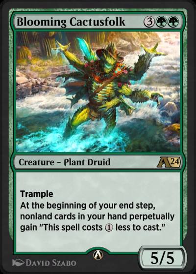Blooming Cactusfolk YOTJ-16 Alchemy: Outlaws of Thunder Junction Magic card