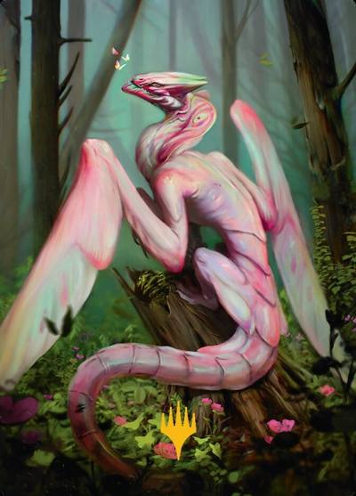 Bloomvine Regent // Bloomvine Regent ATDM-46 Tarkir: Dragonstorm Art Series Magic card