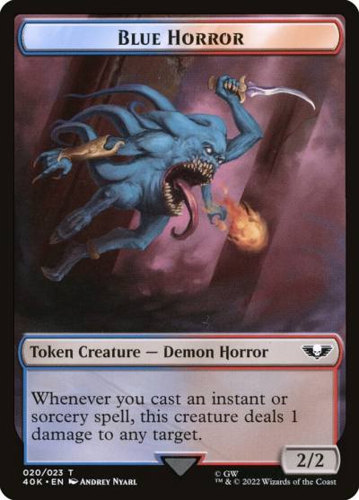 Blue Horror T40K-20 Warhammer 40,000 Tokens Magic card