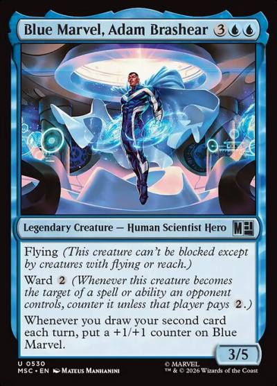 Blue Marvel, Adam Brashear MSC-530 Marvel Super Heroes Commander Magic card