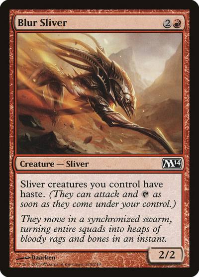 Blur Sliver M14-129 Magic 2014 Magic card