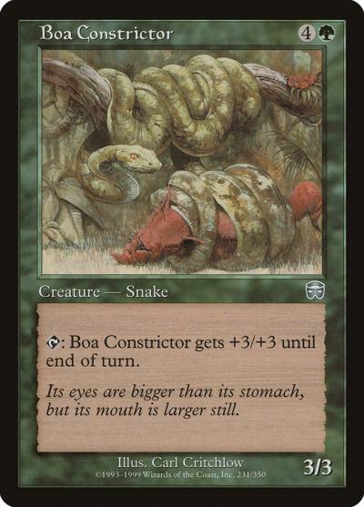 Boa Constrictor 231 Mercadian Masques Magic card