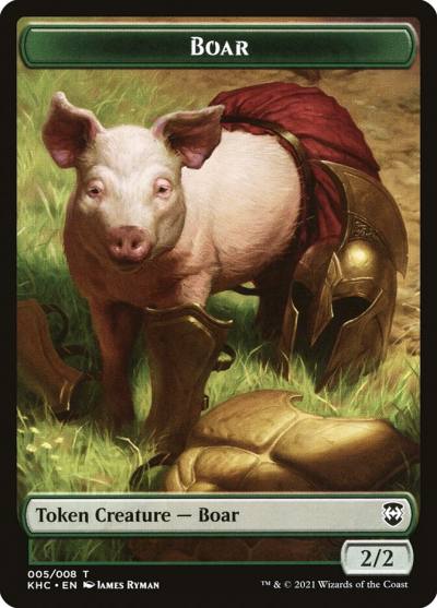 Boar TKHC-5 Kaldheim Commander Tokens Magic card