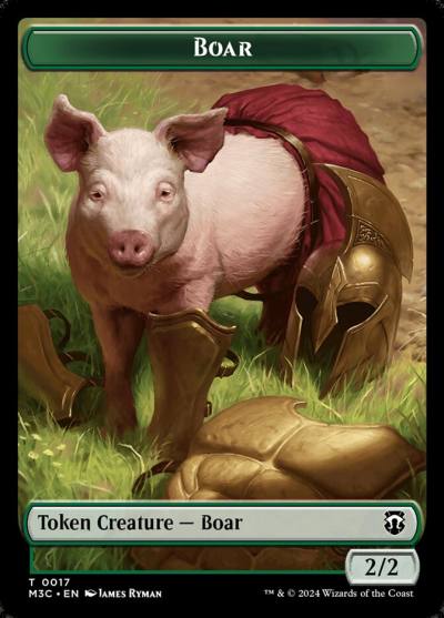 Boar TM3C-17 Modern Horizons 3 Commander Tokens Magic card