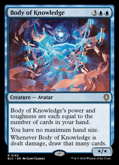 Body of Knowledge BLC-163 Bloomburrow Commander Magic card