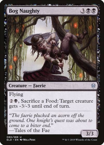 Bog Naughty 80 Throne of Eldraine Magic card