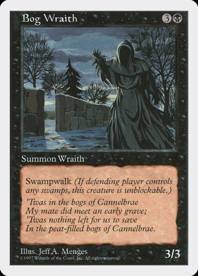 Bog Wraith 5ED-147 Fifth Edition Magic card