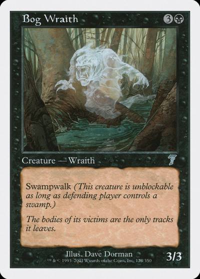 Bog Wraith 7ED-123 Seventh Edition Magic card