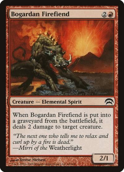 Bogardan Firefiend HOP-48 Planechase Magic card