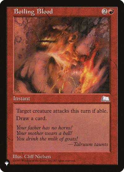 Boiling Blood PLST-WTH-92 The List Magic card