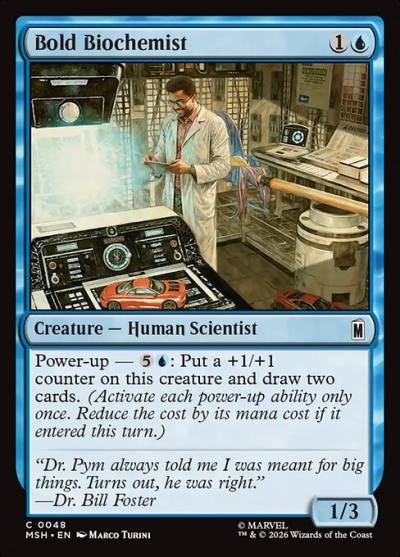 Bold Biochemist MSH-48 Marvel Super Heroes Magic card