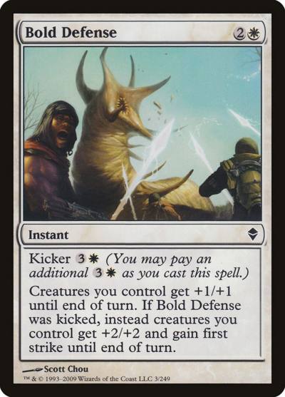 Bold Defense ZEN-3 Zendikar Magic card