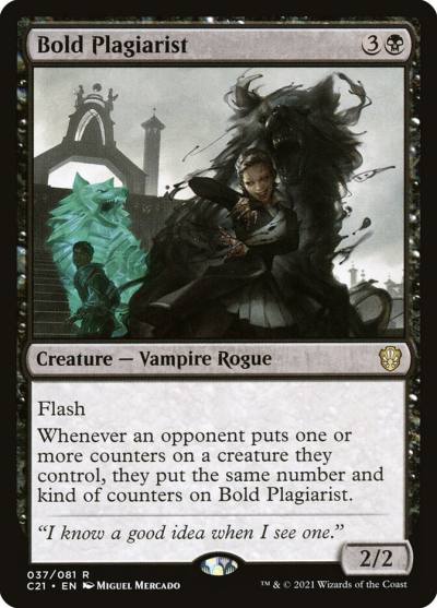 Bold Plagiarist C21-37 Commander 2021 Magic card