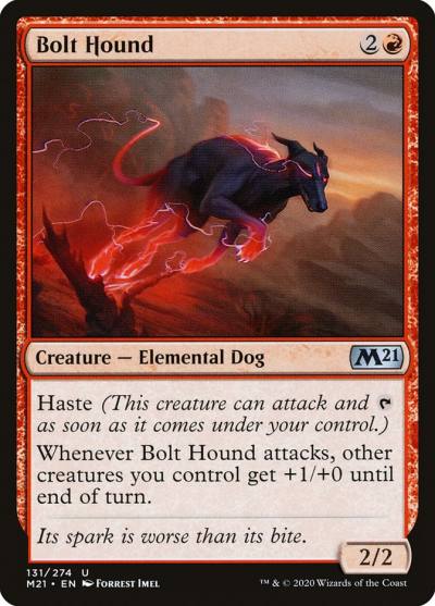 Bolt Hound M21-131 Core Set 2021 Magic card