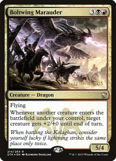 Boltwing Marauder PDTK-214S Dragons of Tarkir Promos Magic card