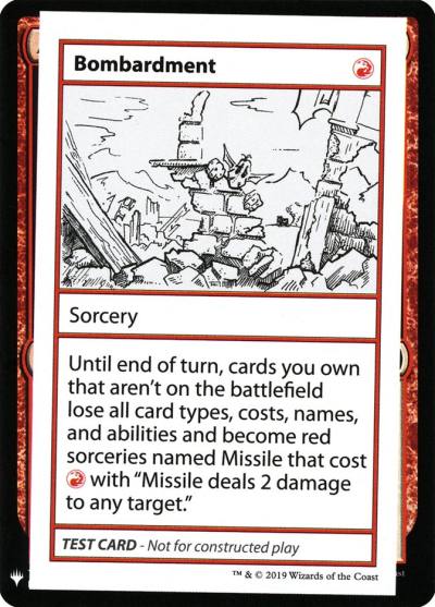 Bombardment CMB1-53 Mystery Booster Playtest Cards 2019 Magic card