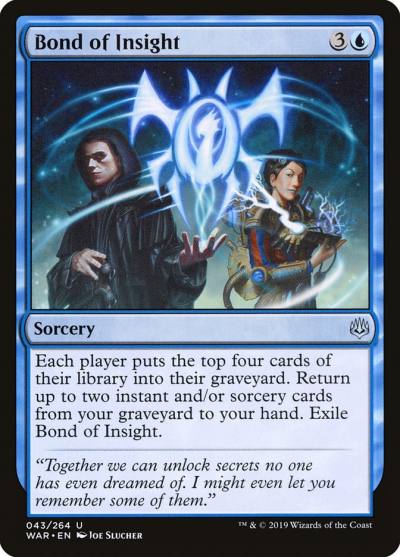 Bond of Insight WAR-43 War of the Spark Magic card