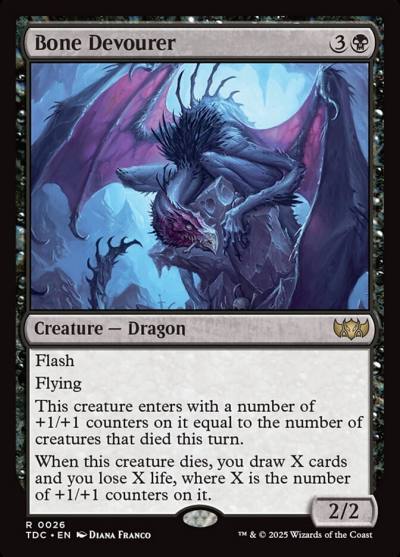 Bone Devourer TDC-26 Tarkir: Dragonstorm Commander Magic card