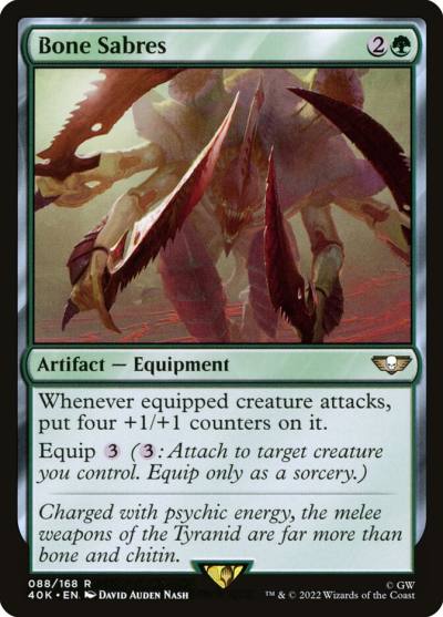 Bone Sabres 40K-88 Warhammer 40,000 Commander Magic card