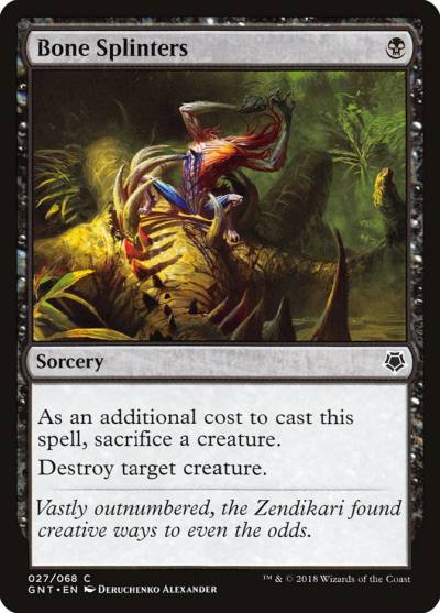 Bone Splinters GNT-27 Game Night Magic card