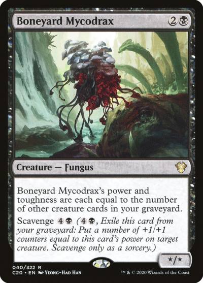 Boneyard Mycodrax 40 Commander 2020 Magic card
