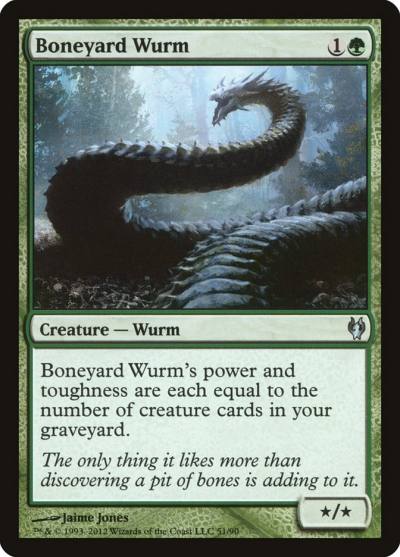 Boneyard Wurm DDJ-51 Duel Decks: Izzet vs. Golgari Magic card