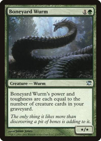 Boneyard Wurm ISD-171 Innistrad Magic card