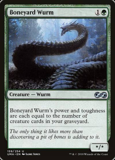 Boneyard Wurm UMA-159 Ultimate Masters Magic card