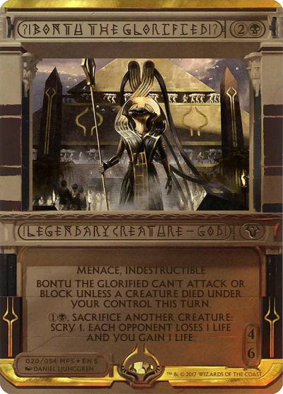 Bontu the Glorified MP2-20 Amonkhet Invocations Magic card