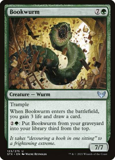 Bookwurm STX-123 Strixhaven: School of Mages Magic card