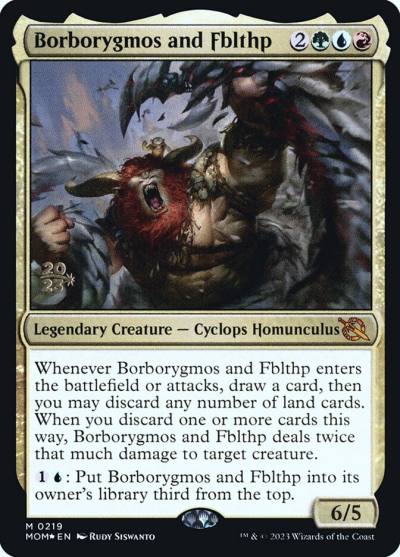 Borborygmos and Fblthp PMOM-219S March of the Machine Promos Magic card