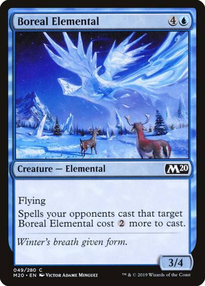 Boreal Elemental 49 Core Set 2020 Magic card
