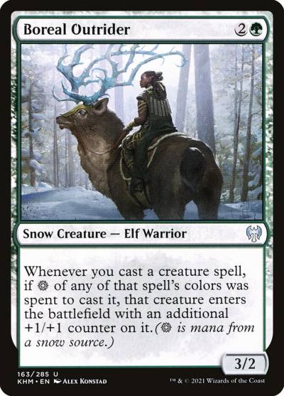 Boreal Outrider 163 Kaldheim Magic card