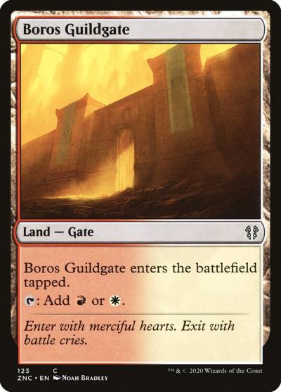Boros Guildgate ZNC-123 Zendikar Rising Commander Magic card